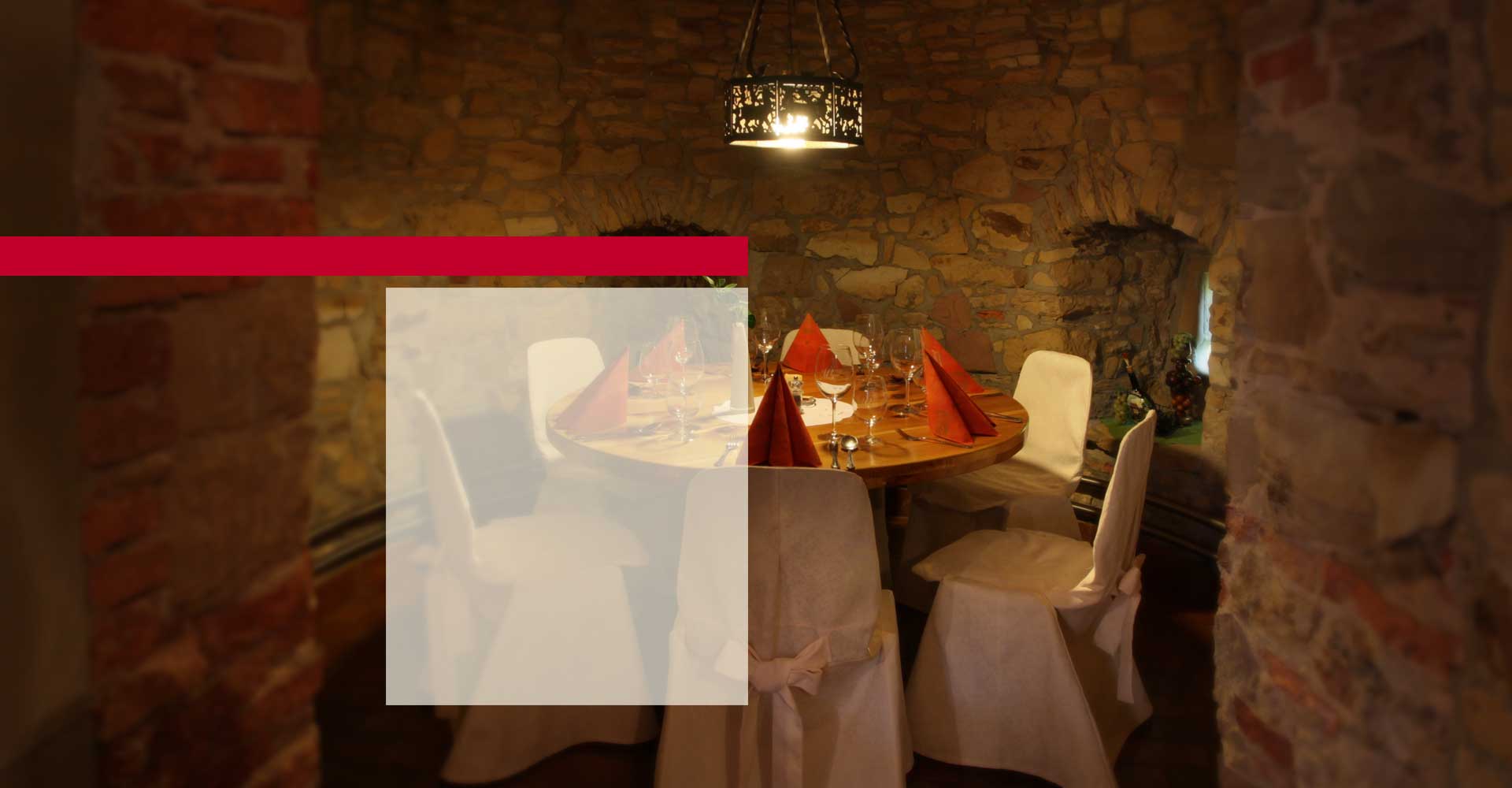 Separee im Wehrturm des fränkischen Restaurants Restaurant mit fränkischer Küche