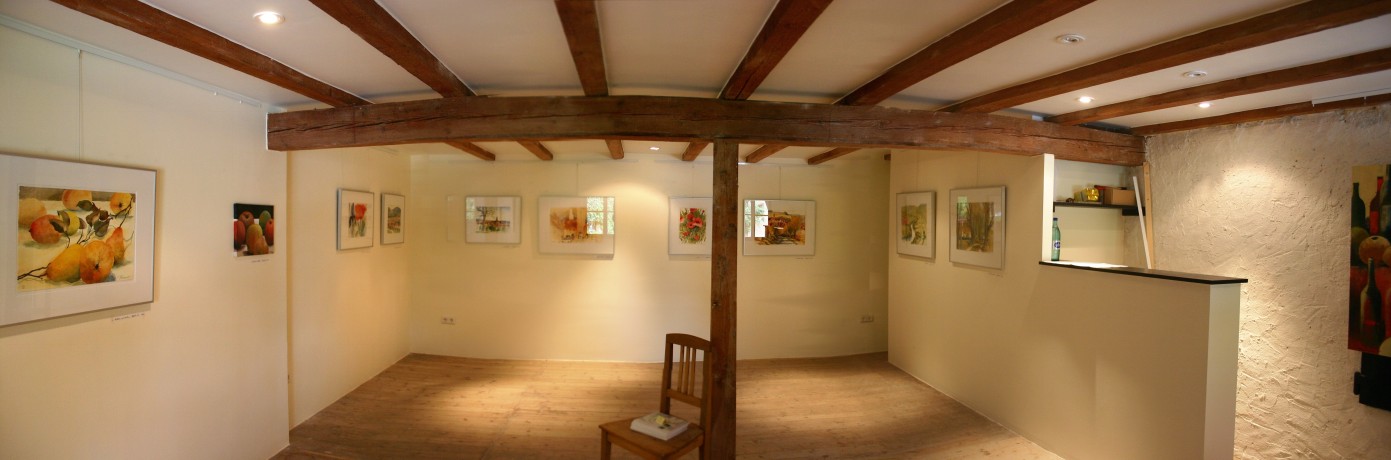 Wörners Schlossgalerie in Franken vereinst Kunst und Wein Galerie im Schloss